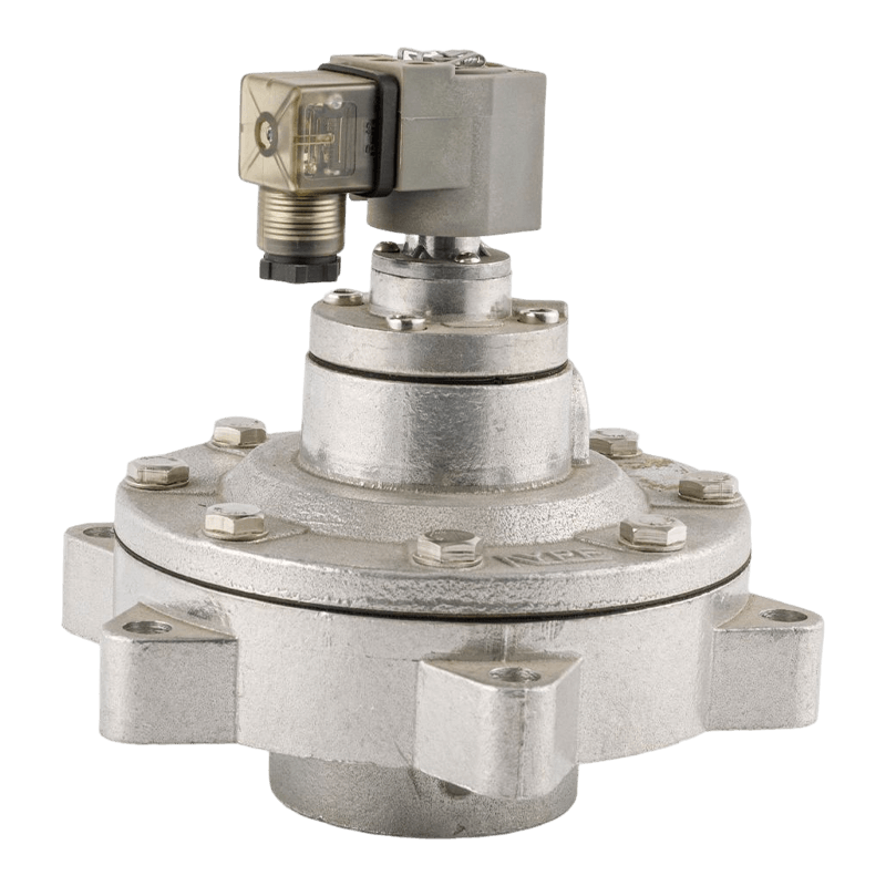 Penapis habuk pengumpul udara Sudut Kanan dua - kedudukan dua hala injap solenoid nadi aluminium tuang DMF-Y